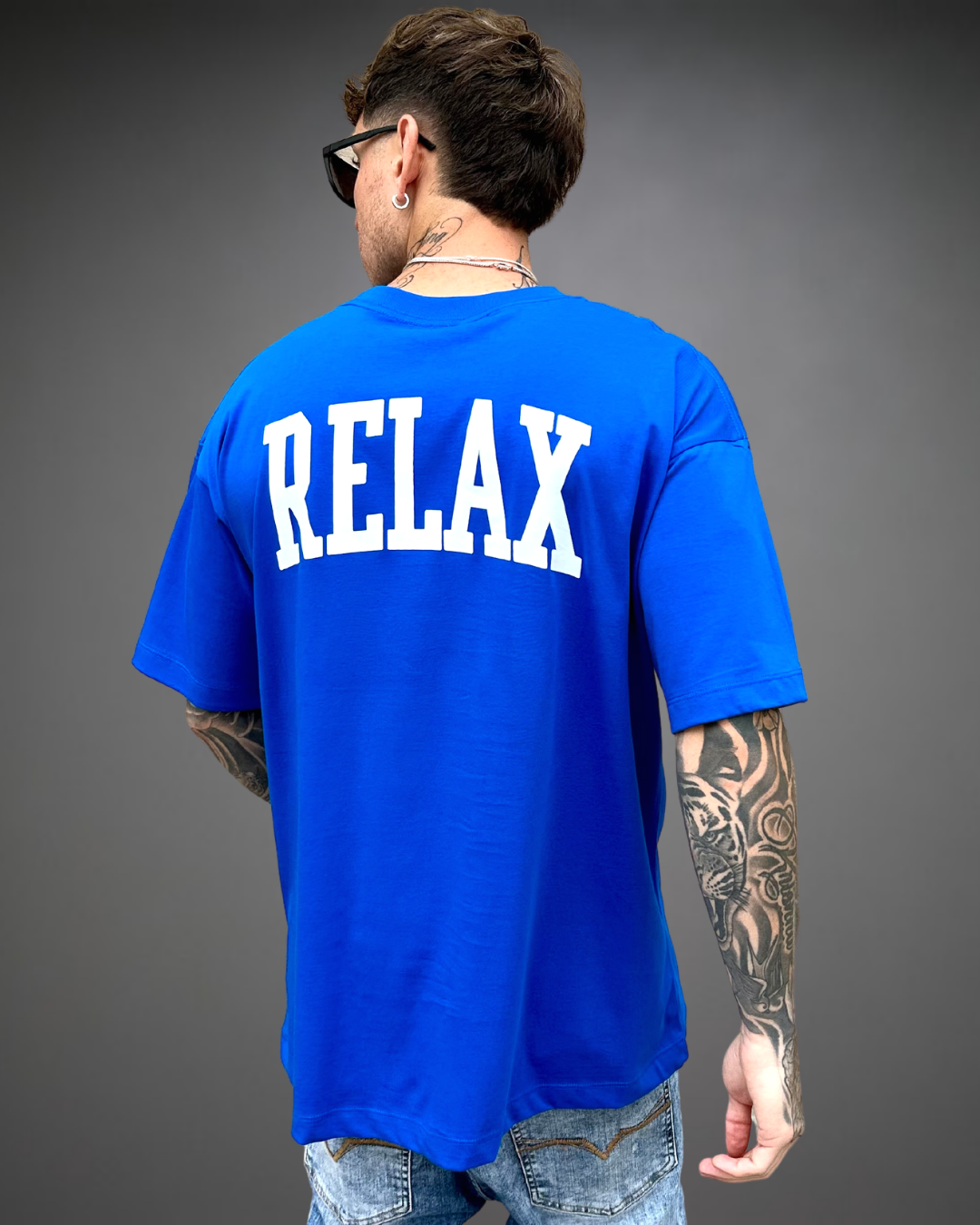 Polo Hombre Oversize RELAX - Azul
