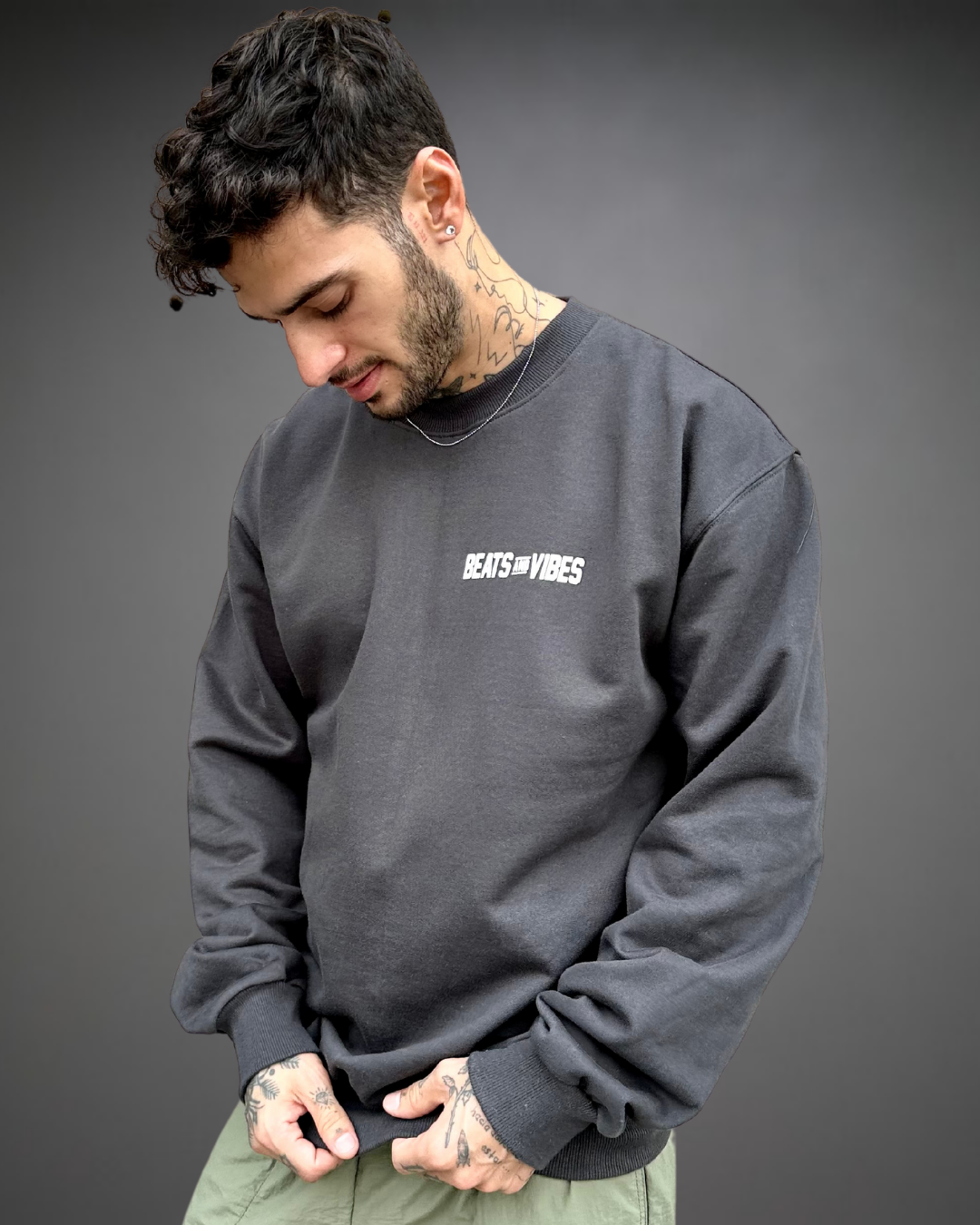 Polera Hombre Oversize New World - Plomo