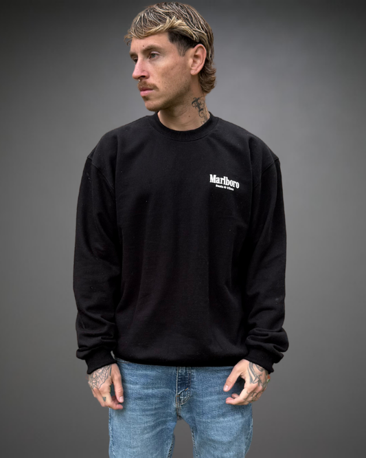 Polera Hombre Oversize Marlboro Mc.Laren - Negro