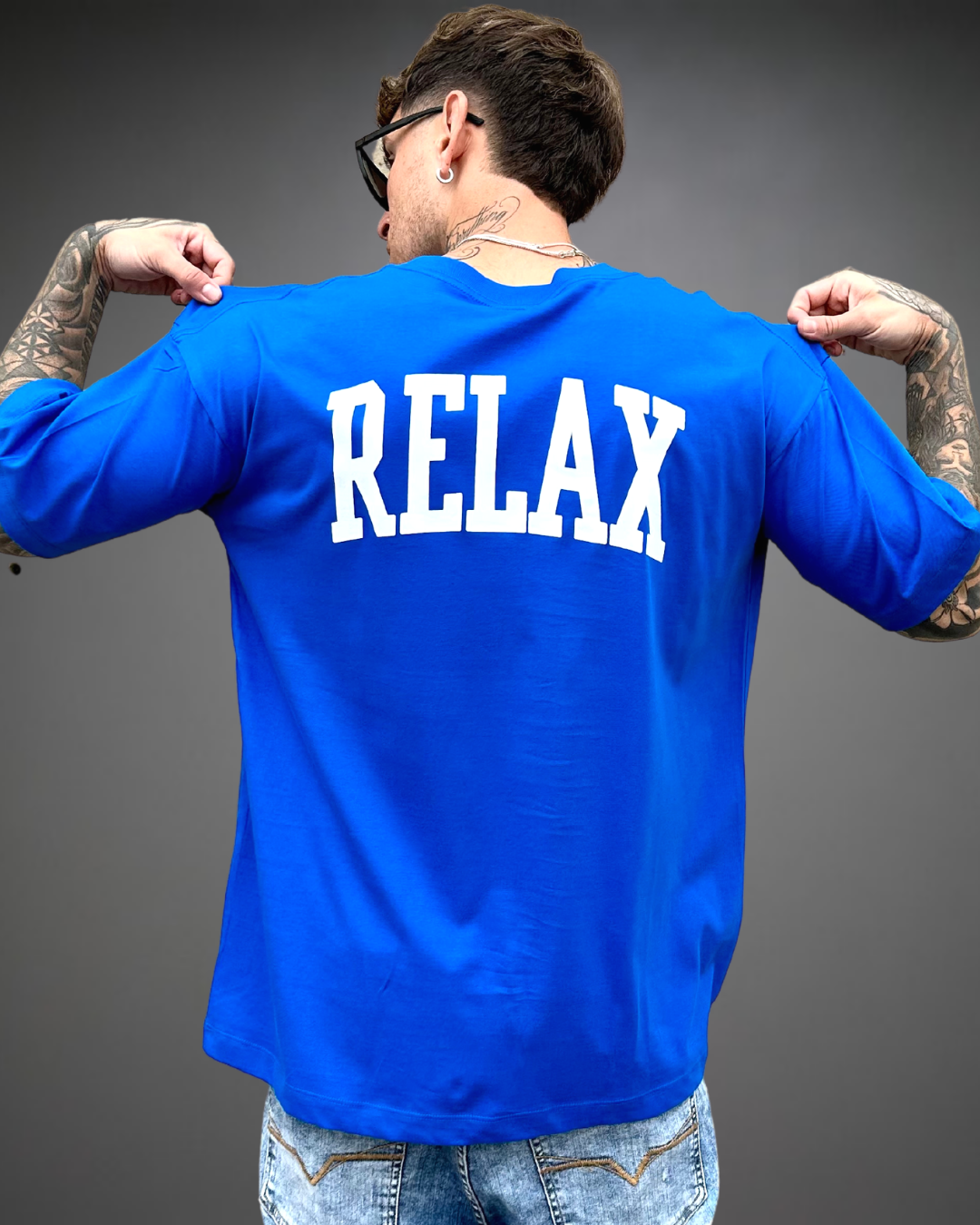 Polo Hombre Oversize RELAX - Azul