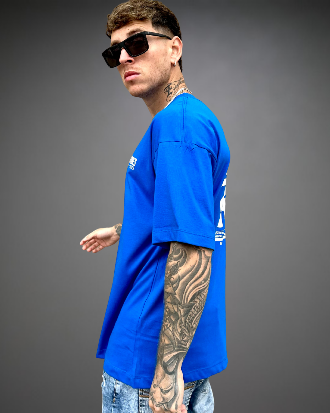 Polo Hombre Oversize RELAX - Azul