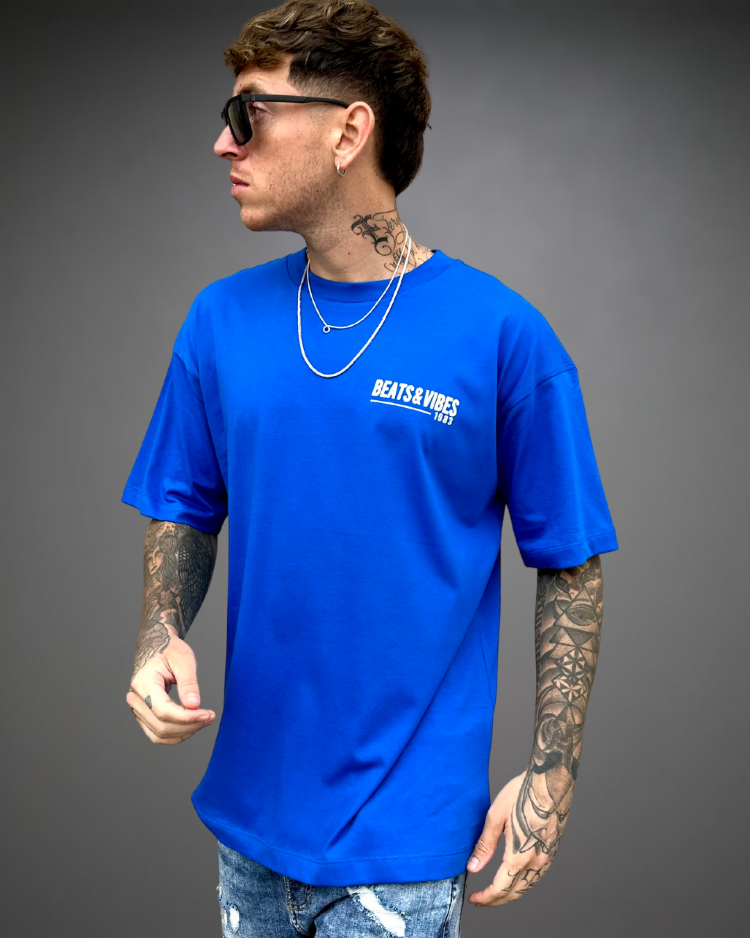 Polo Hombre Oversize RELAX - Azul