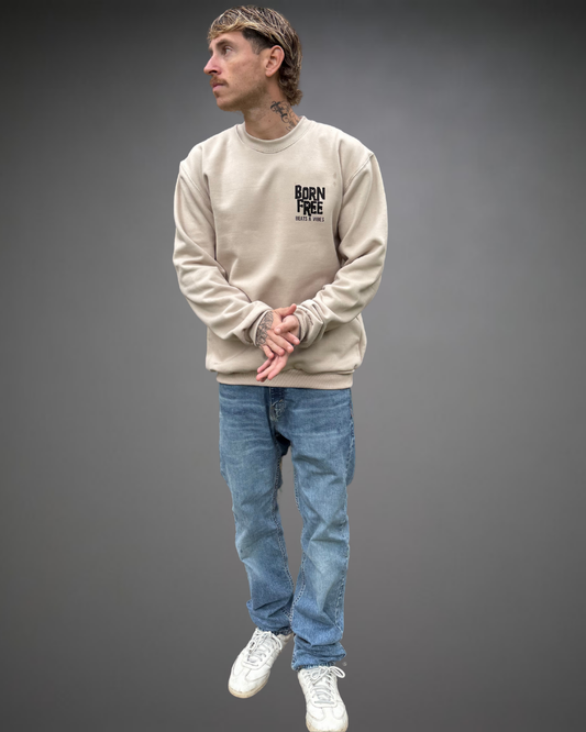 Polera Hombre Oversize Born Free - Arena