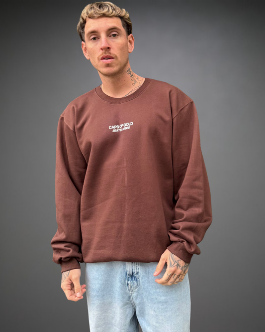 Polera Hombre Oversize Caps Of Gold - Marrón