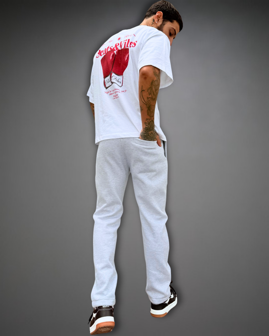 Jogger Recto Hombre Straight Beats Club - Gris