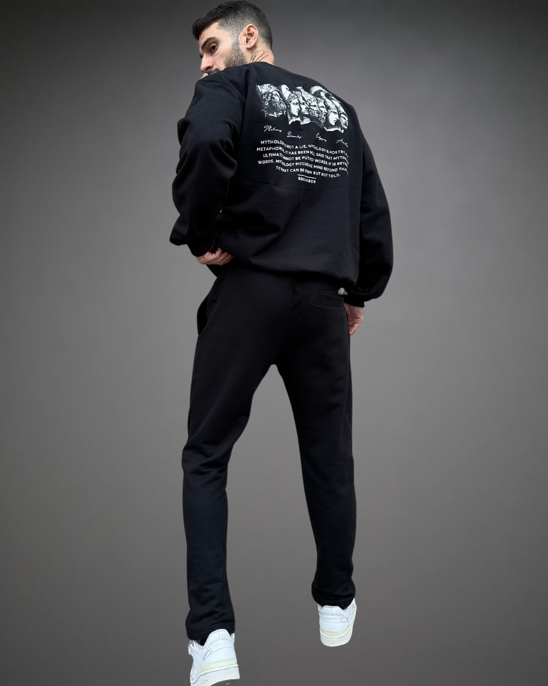 Jogger Recto Hombre Straight Beats - Negro