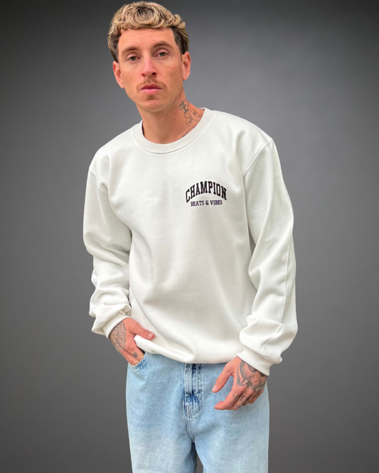 Polera Hombre Oversize Champion - Hueso