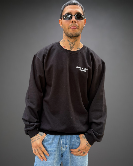 Polera Hombre Oversize Take Beats - Negro