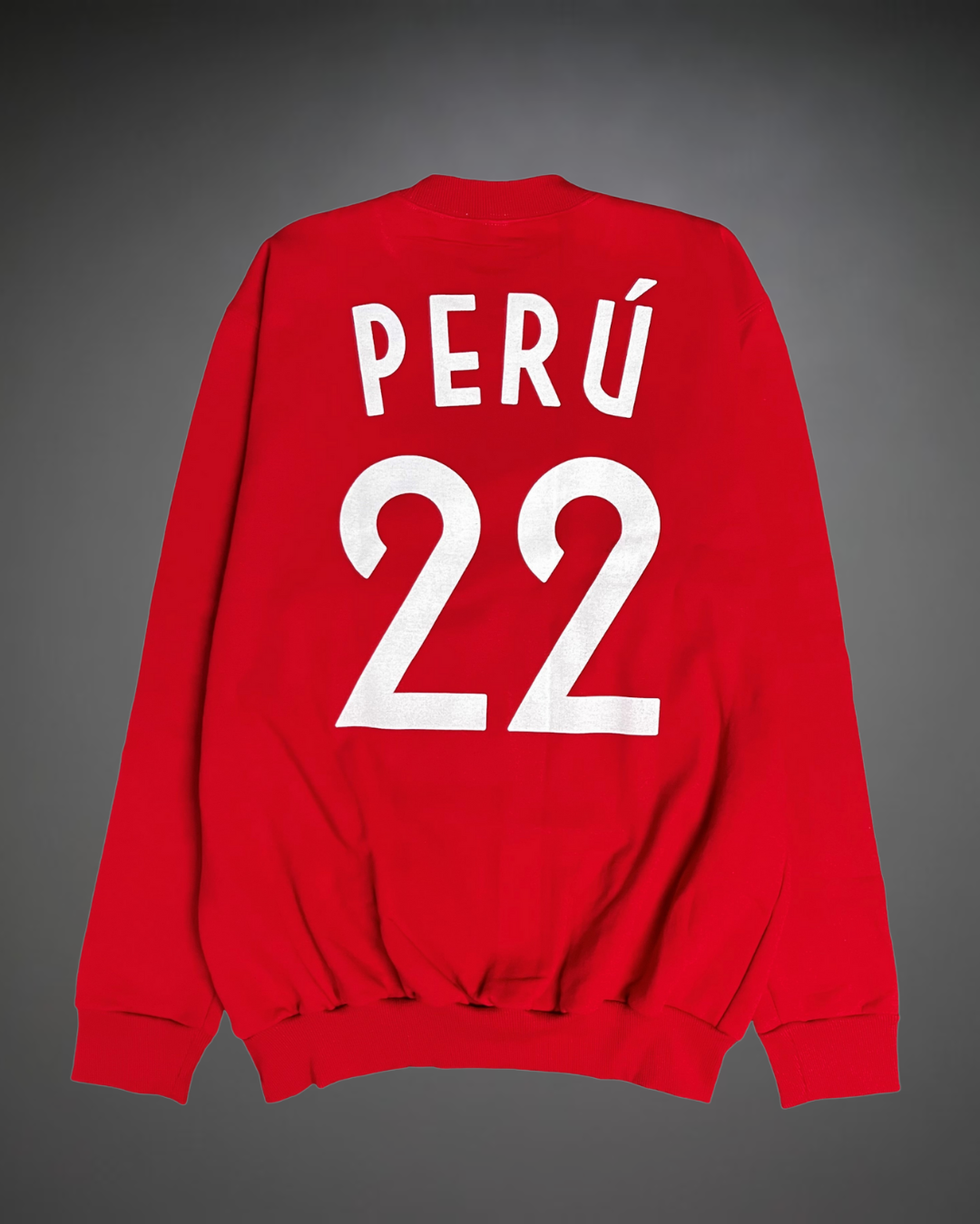 Polera Hombre Oversize Perú 22 - Rojo