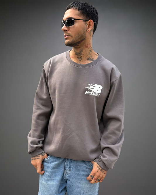 Polera Hombre Oversize F1 Team Beats - Plomo