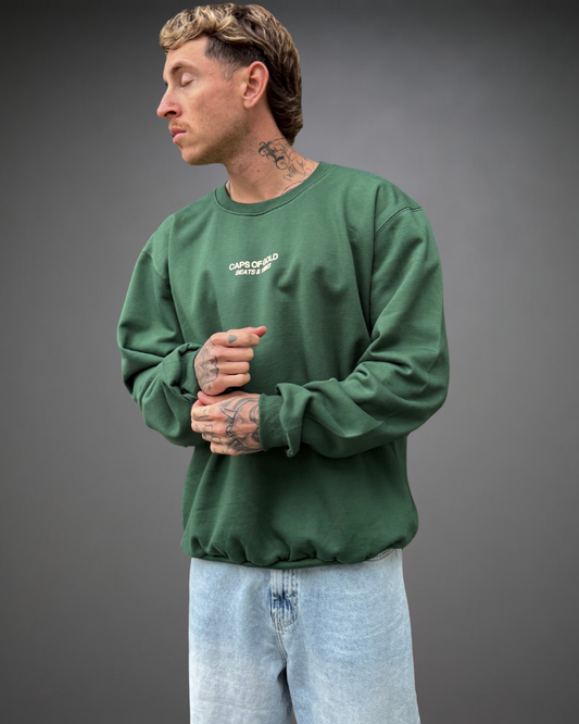 Polera Hombre Oversize Caps Of Gold - Verde
