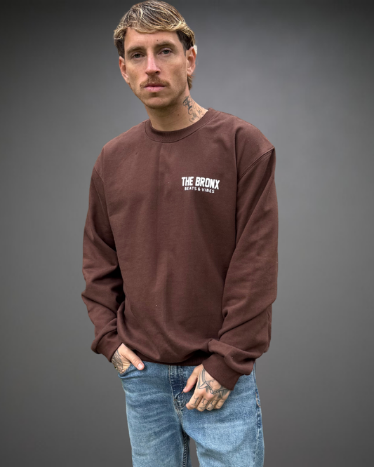 Polera Hombre Oversize The Bronx Beats - Marrón