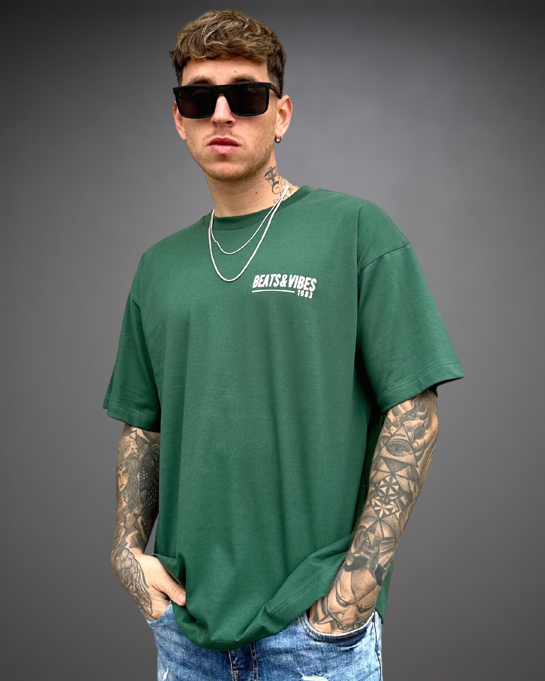 Polo Hombre Oversize Money Gang - Verde