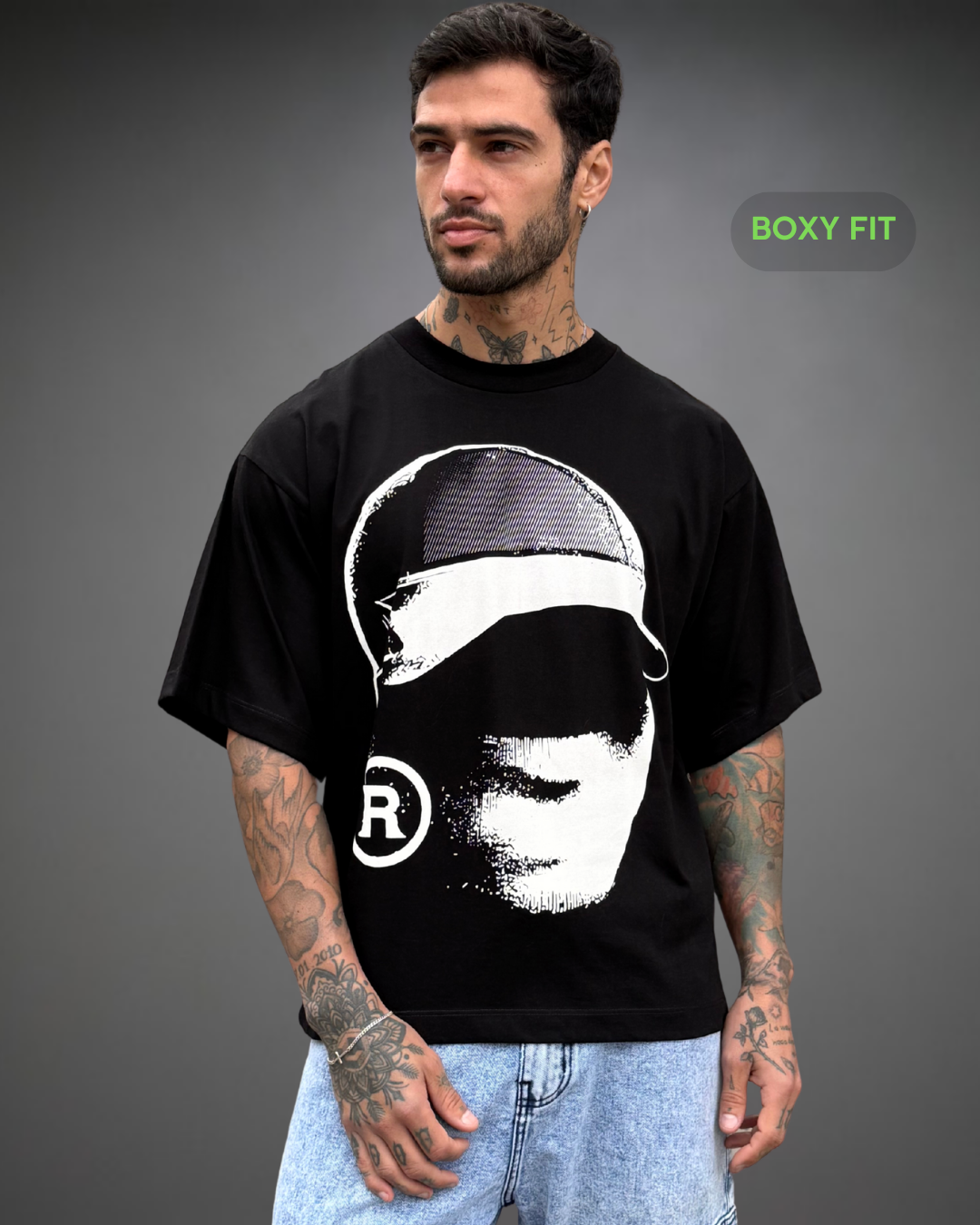 Polo Hombre Boxy Fit The Covered Cap - Negro