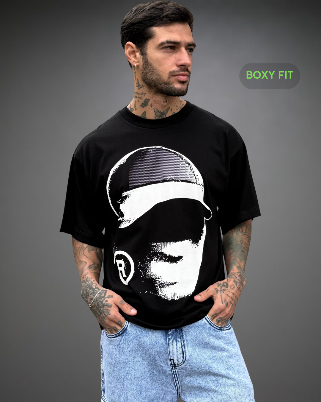 Polo Hombre Boxy Fit The Covered Cap - Negro
