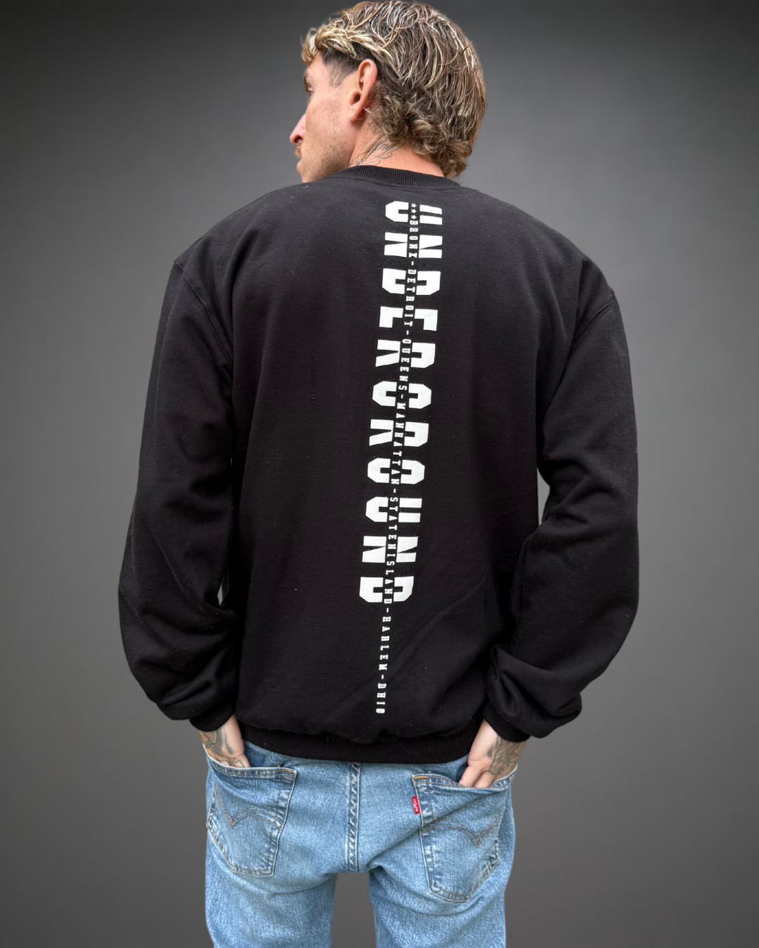 Polera Hombre Oversize Underground 2.0 - Negro