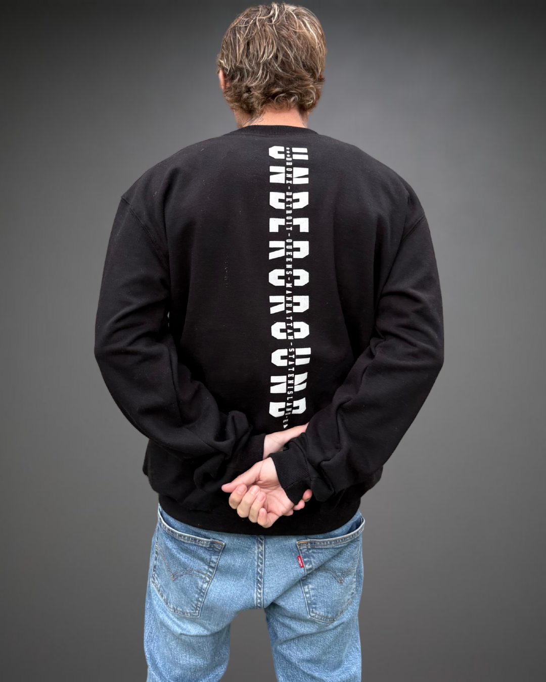 Polera Hombre Oversize Underground 2.0 - Negro