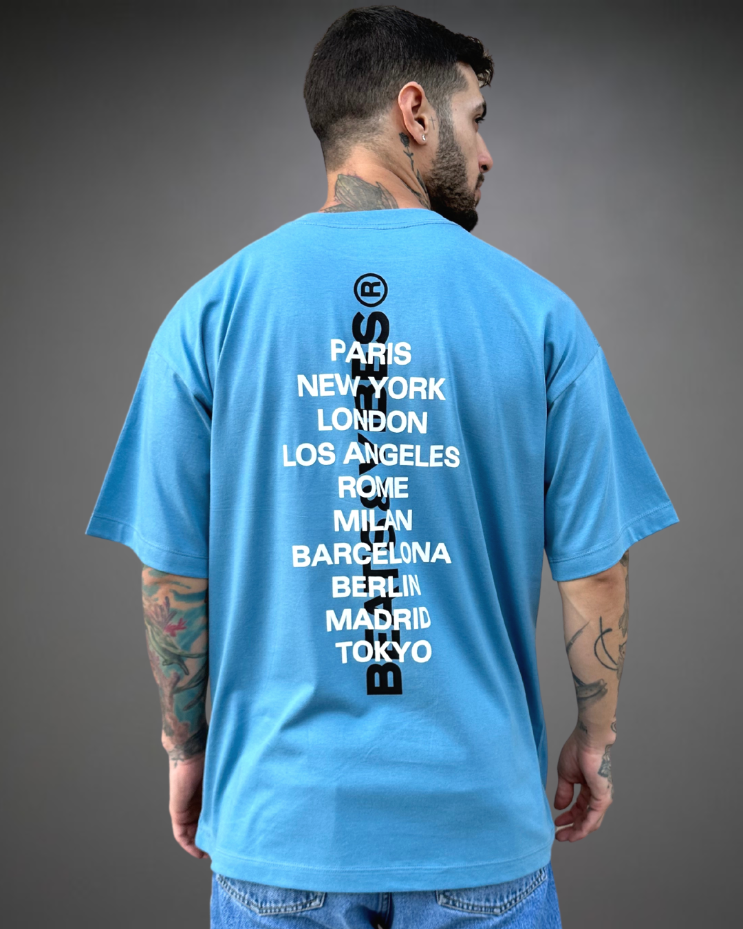 Polo Hombre Oversize Beats iS Global - Indigo