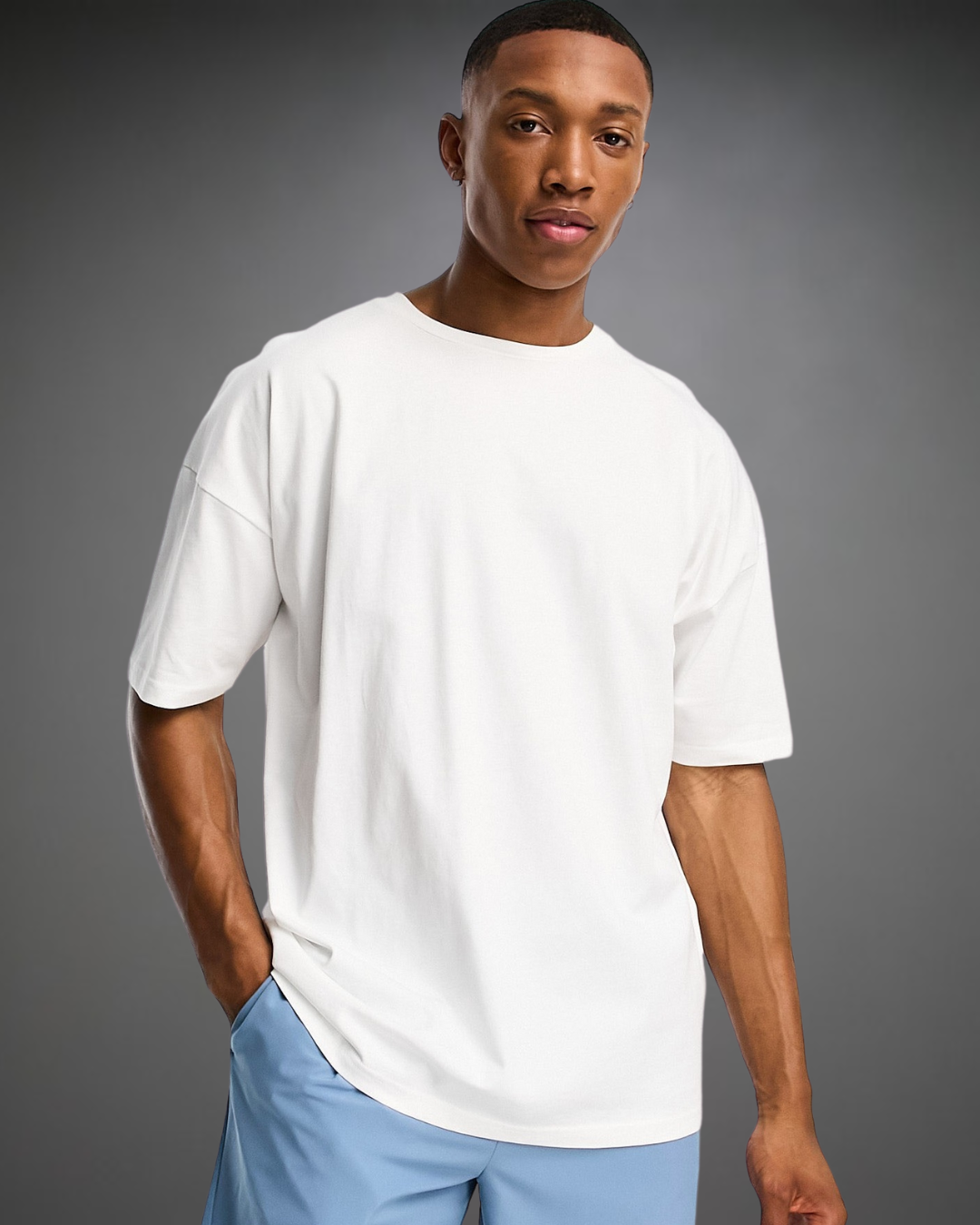 Polo Hombre Oversize Blanco Beats Vibes