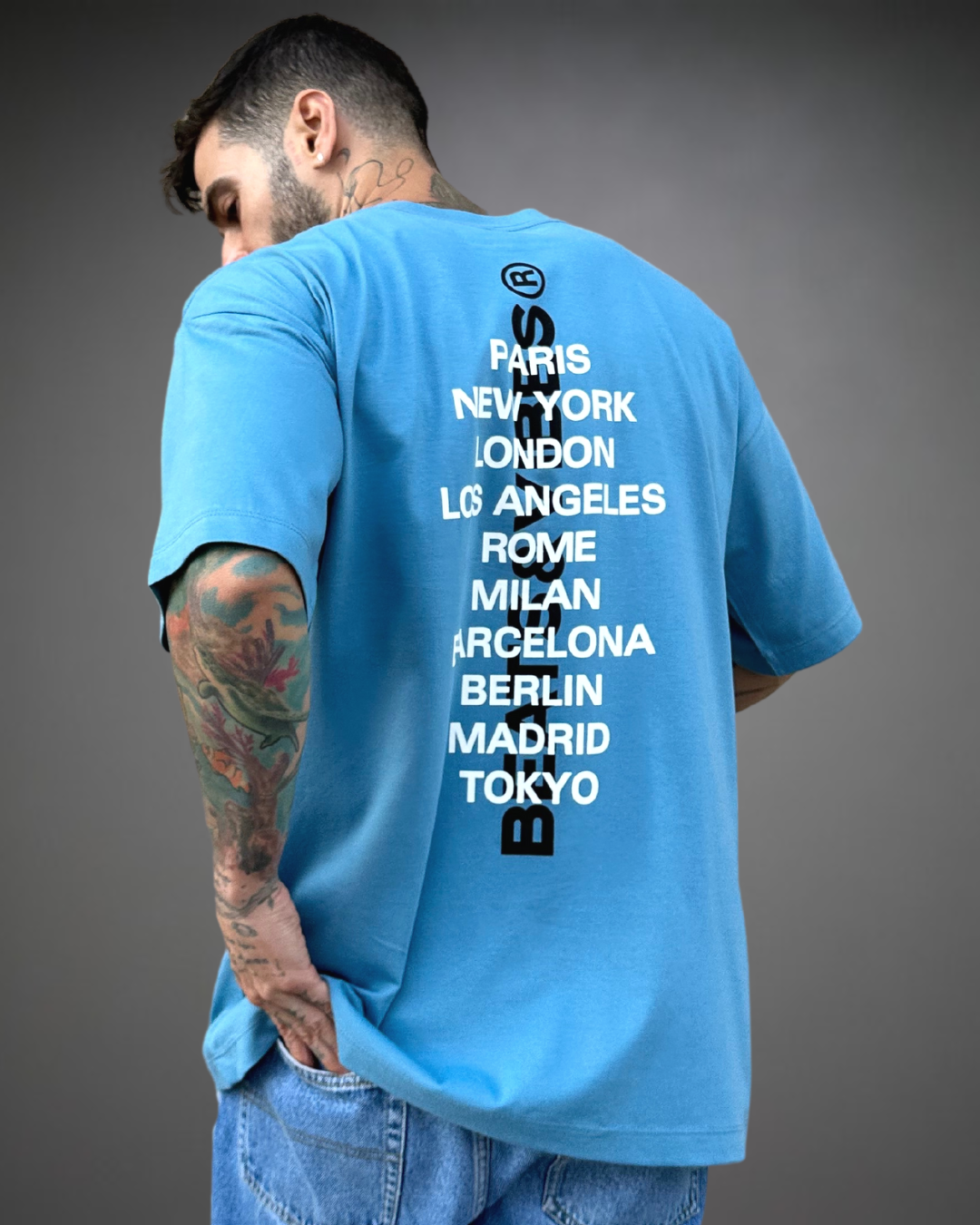 Polo Hombre Oversize Beats iS Global - Indigo