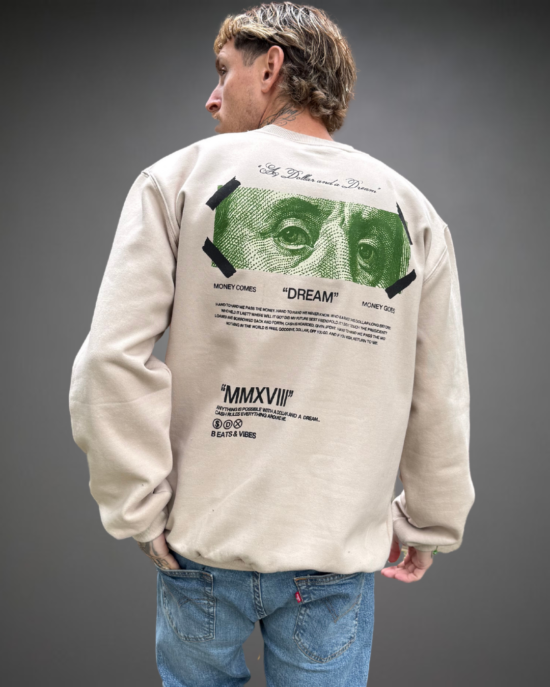 Polera Hombre Oversize DREAM - Arena