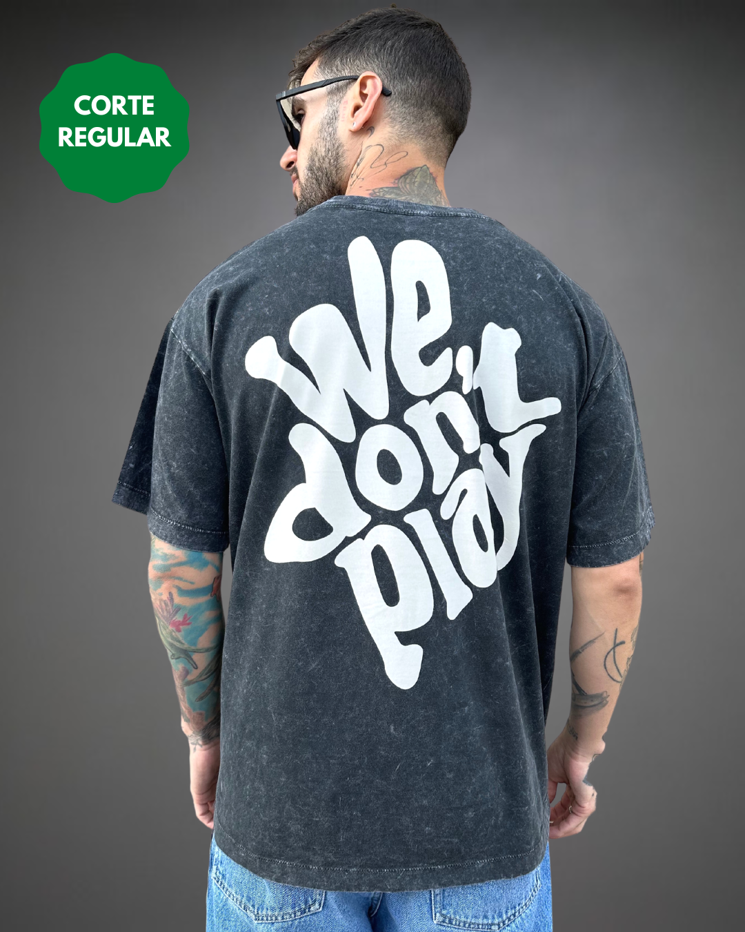 Polo Hombre Regular We Don't Play - Negro