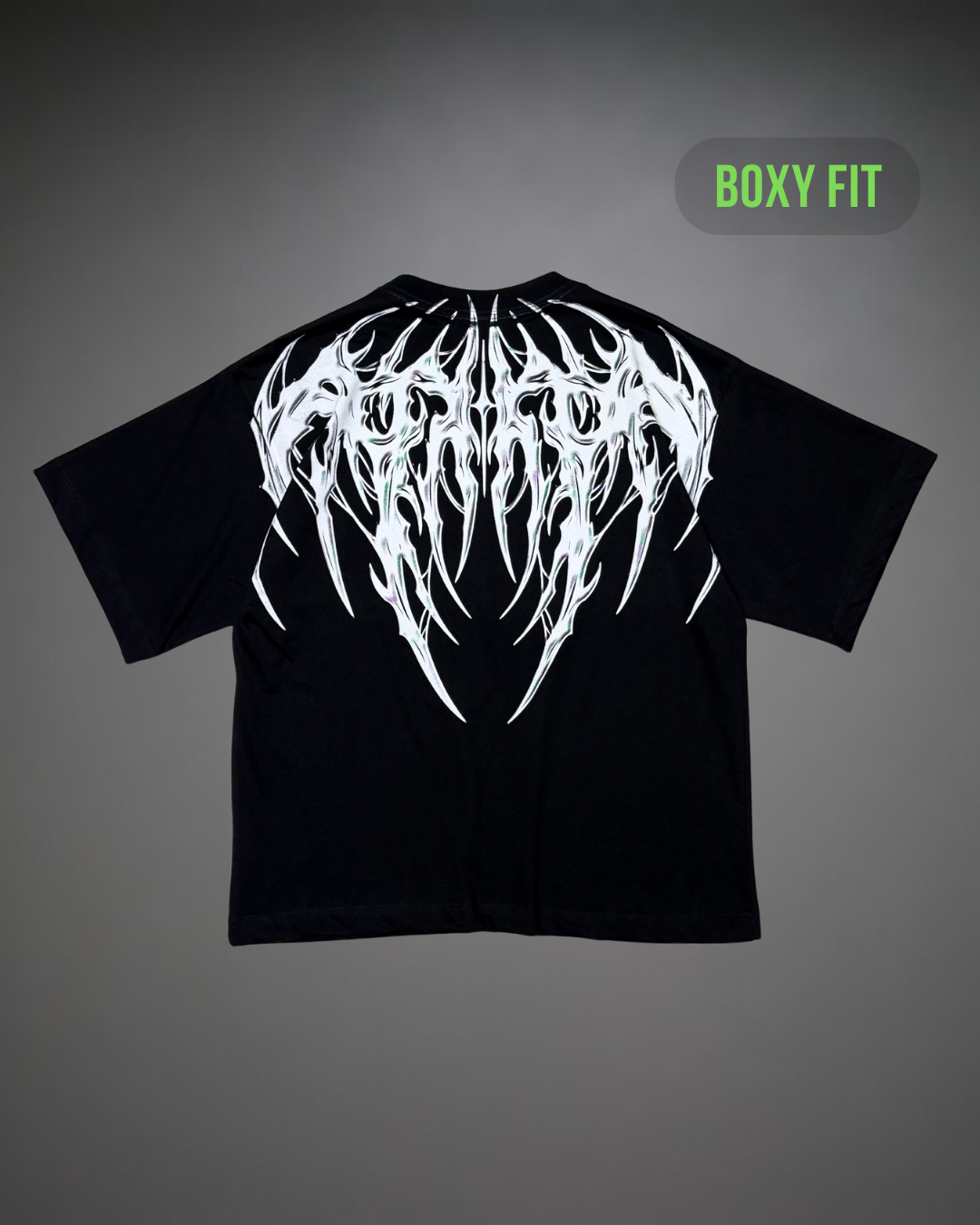 Polo Hombre Boxy Fit True Tribal - Negro