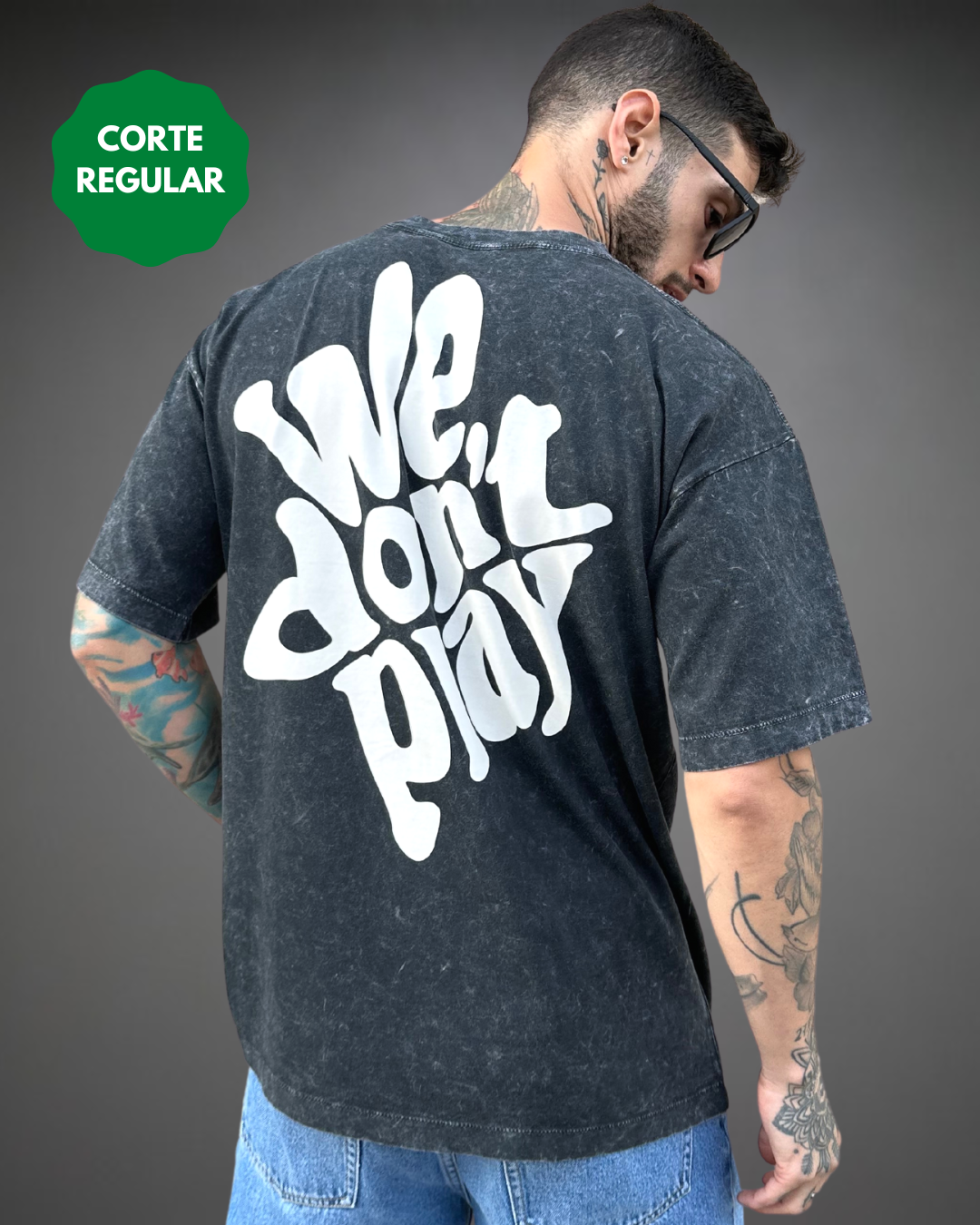 Polo Hombre Regular We Don't Play - Negro