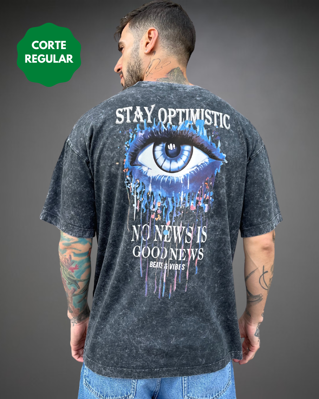 Polo Hombre Regular Fit Optimistic - Negro