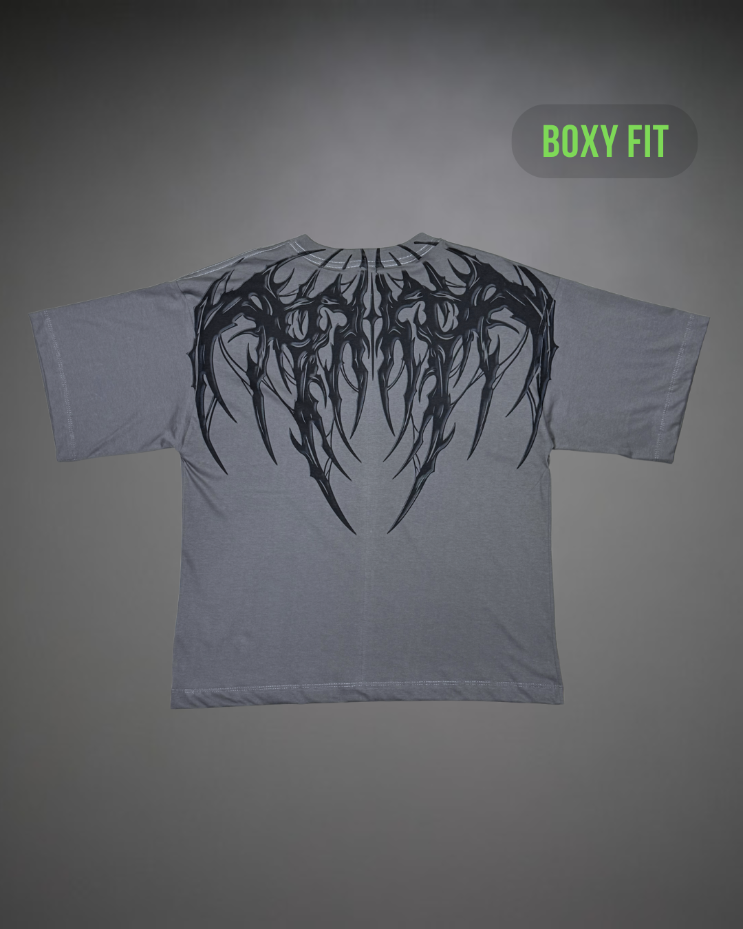 Polo Hombre Boxy Fit True Tribal - Plomo