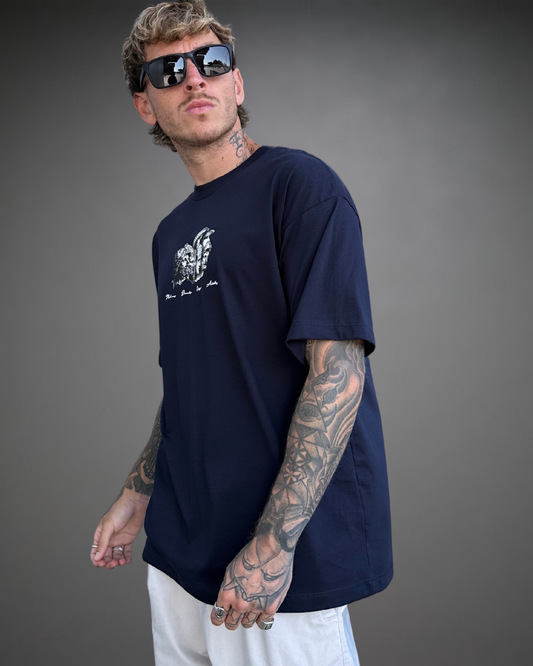 Polo Hombre Oversize Mythology - Azul Noche