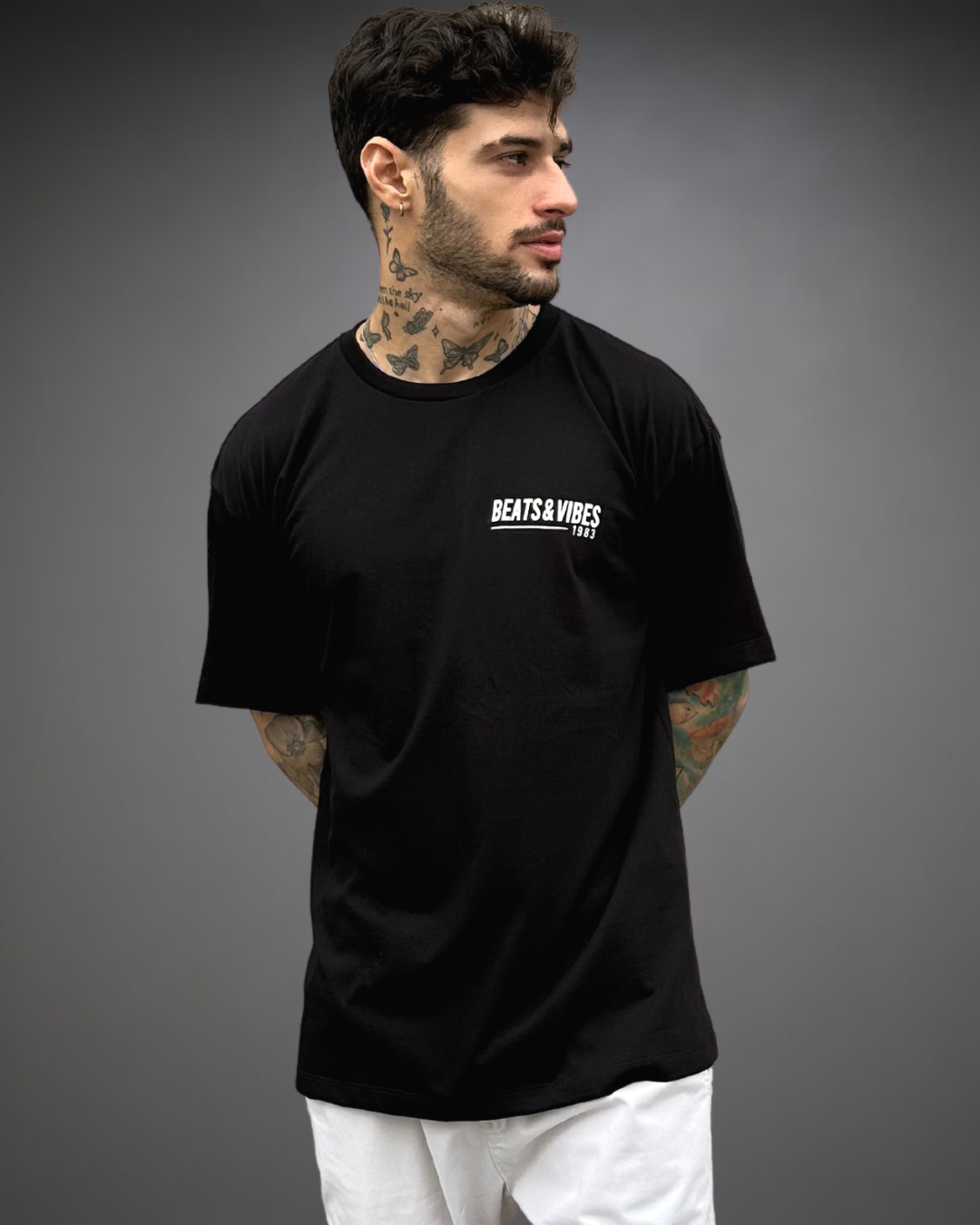 Polo Hombre Oversize 100% Free - Negro