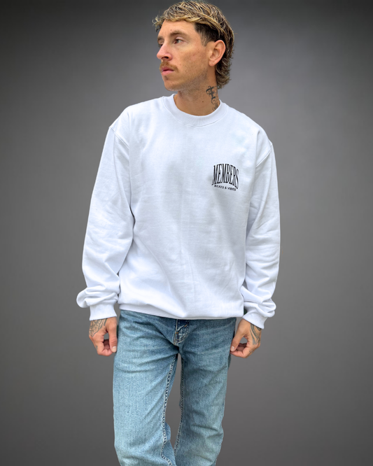 Polera Hombre Oversize MEMBERS ONLY - Blanco