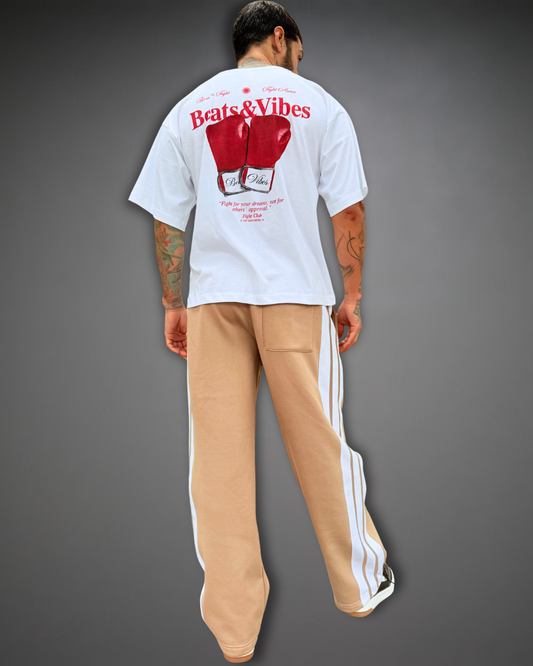 Jogger Striped Baggy - Arena Oscuro