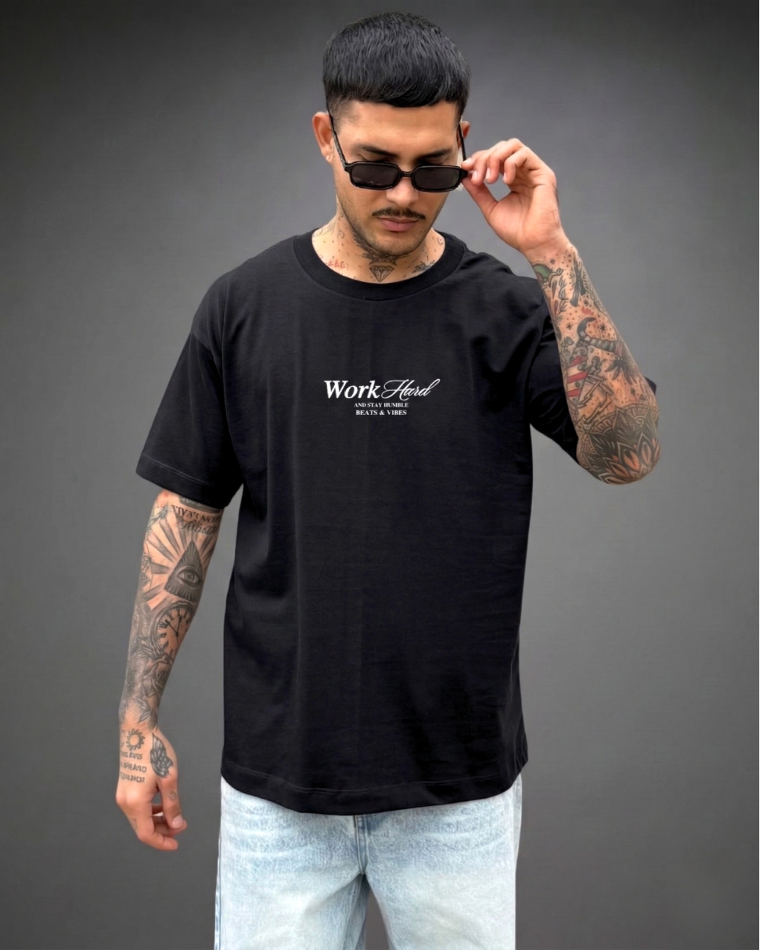 Polo Hombre Oversize Porsche Old Money - Negro