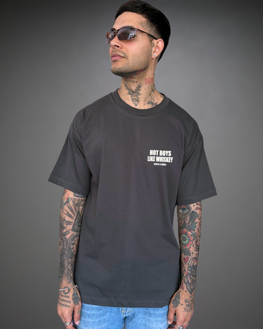 Polo Hombre Oversize Hot Boys - Plomo