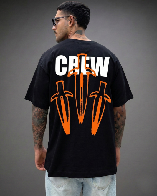 Polo Hombre Oversize CREW - Negro