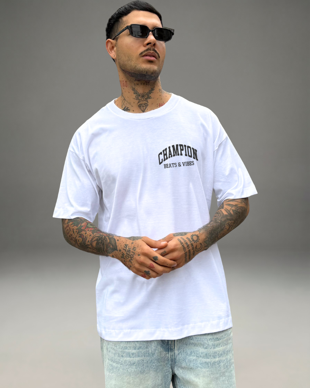 Polo Hombre Oversize Champion - Blanco
