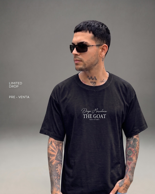 Polo Hombre Oversize ICONS Maradona - Negro