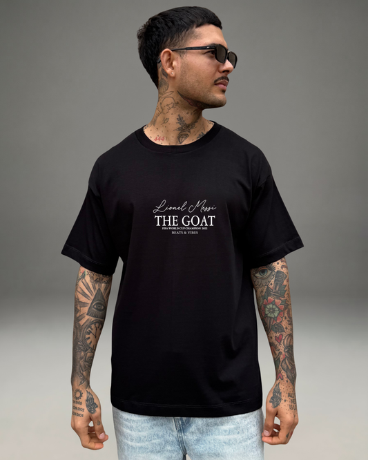 Polo Hombre Oversize ICONS Messi - Negro