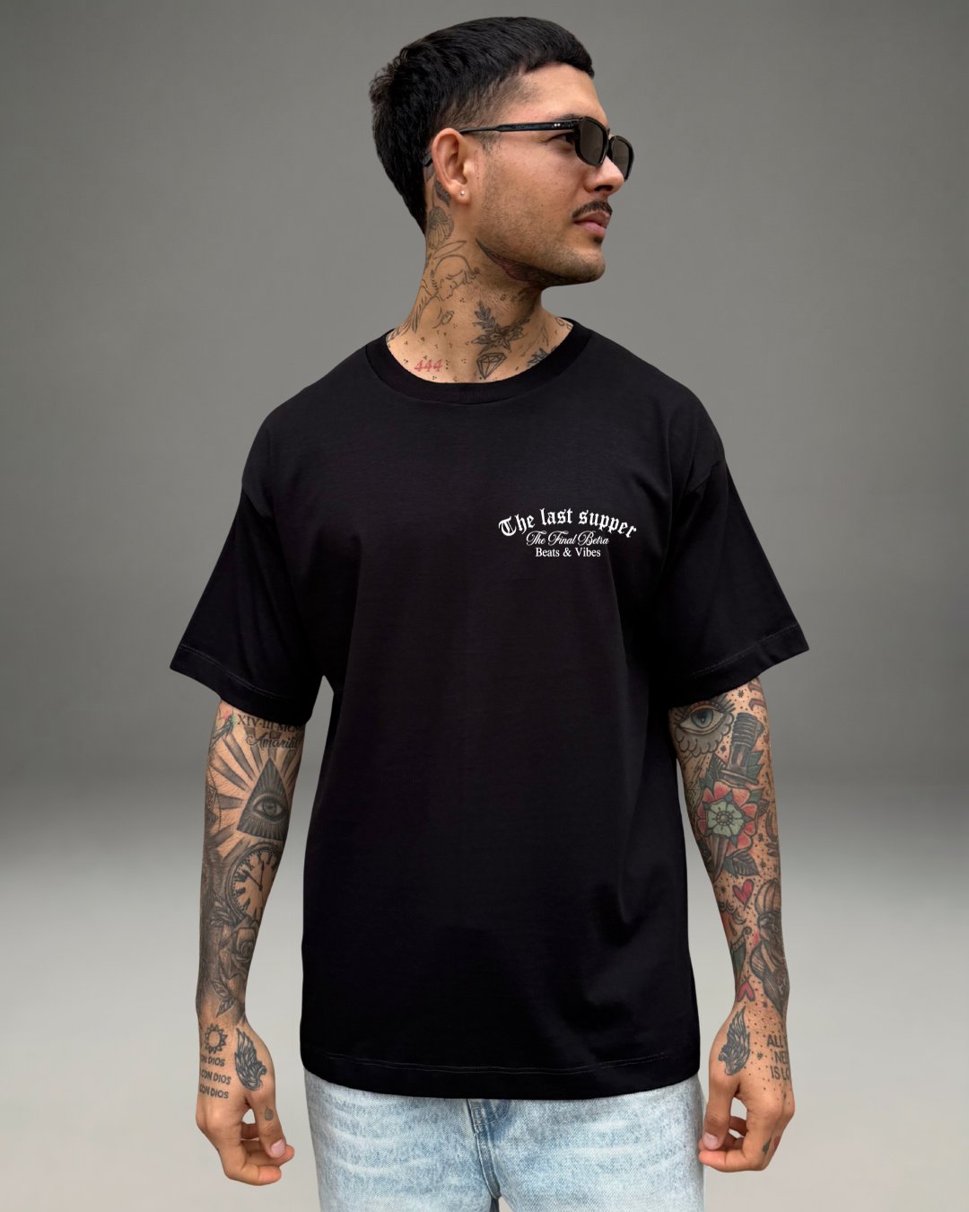 Polo Hombre Oversize The Last Supper - Negro