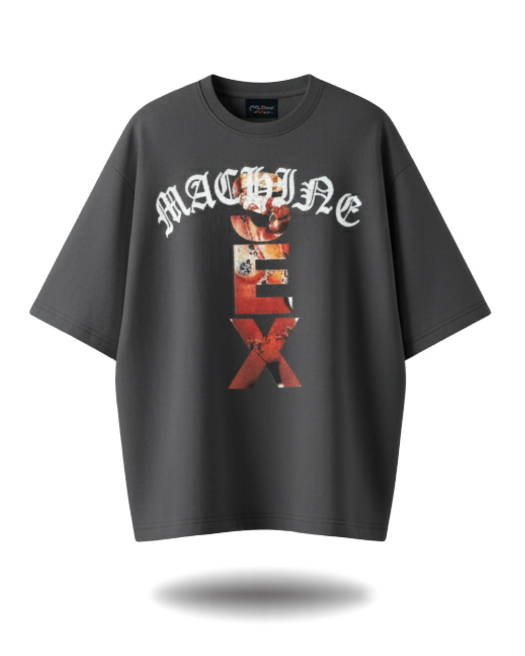 Polo Hombre Oversize Sex Machine - Plomo