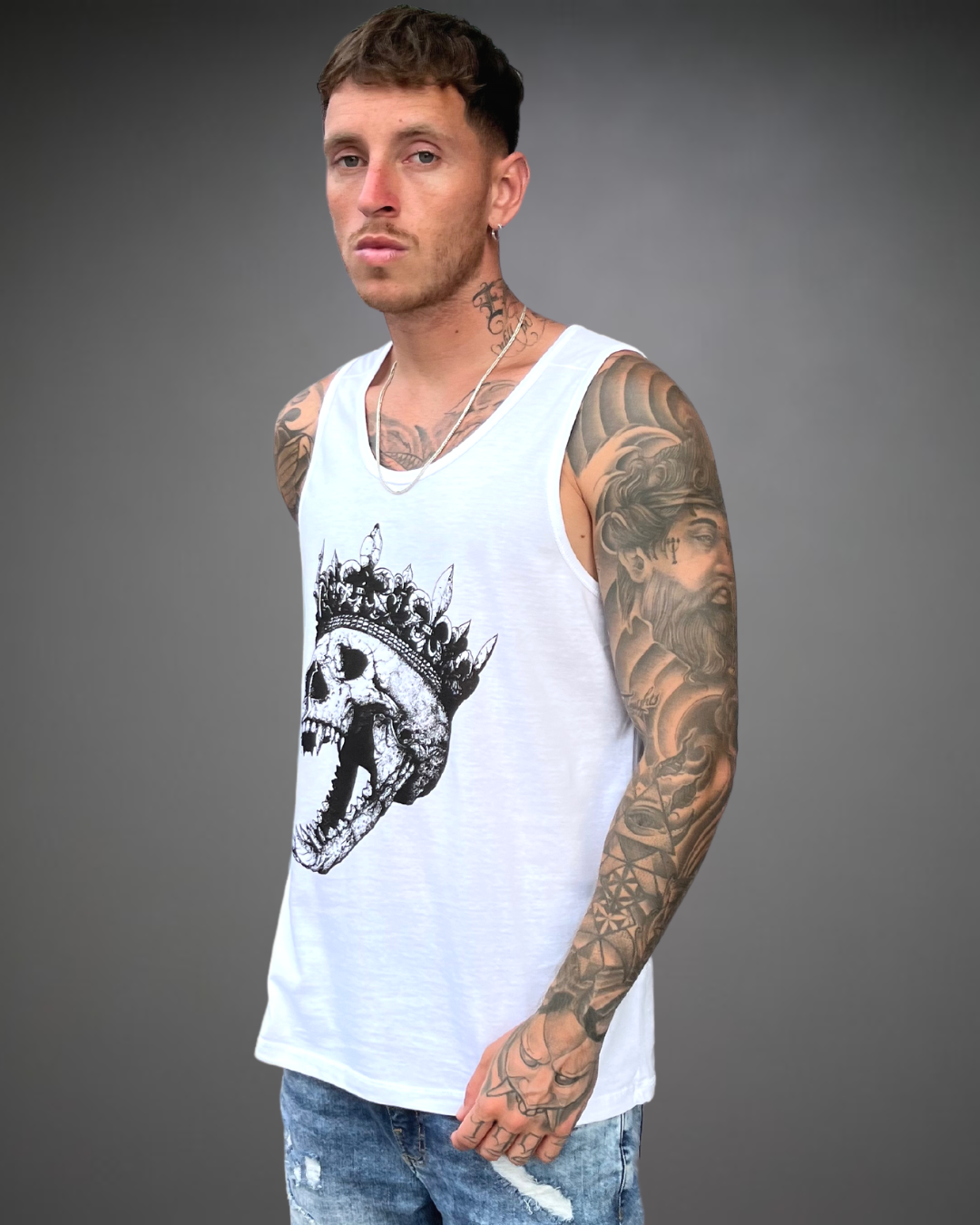 Bividi Hombre King Skull 2.0 - Blanco lo
