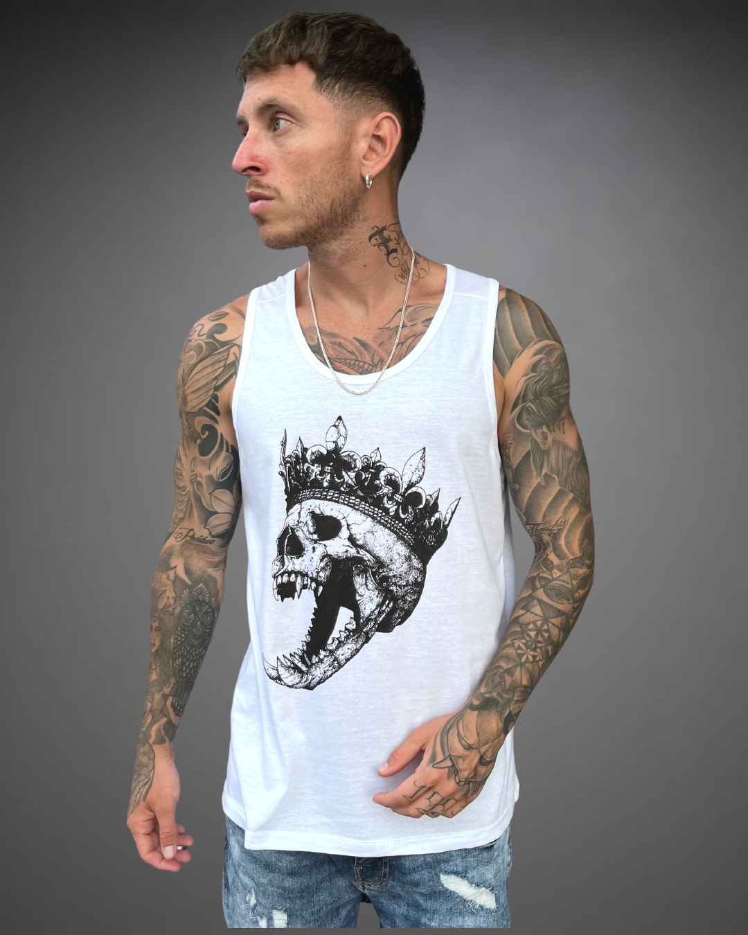 Bividi Hombre King Skull 2.0 - Blanco lo