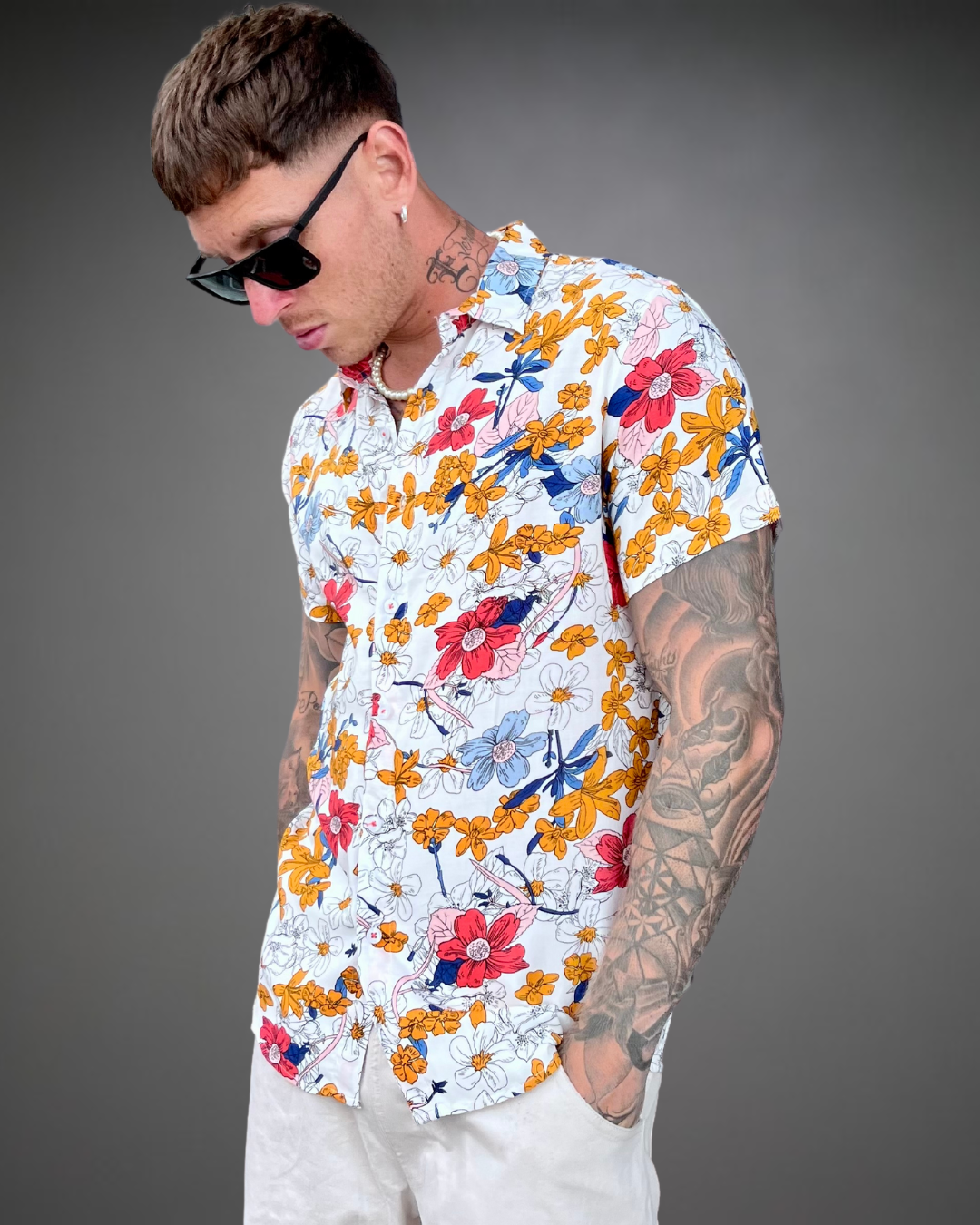Camisa Hombre Summer '21 Slim Fit - Blanco