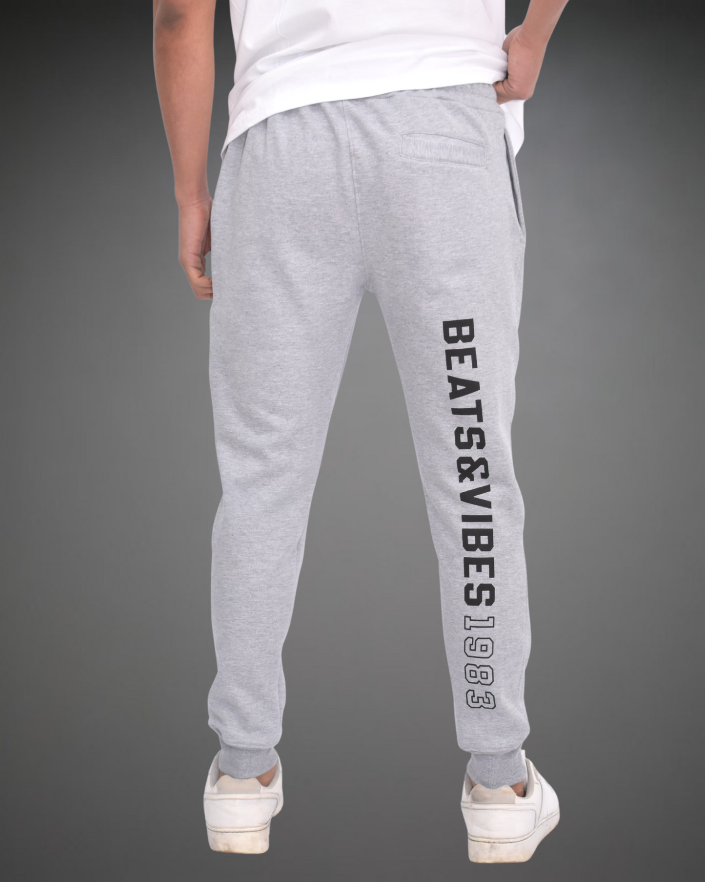 Jogger Hombre Pure Beats 1983 - Gris Jaspeado
