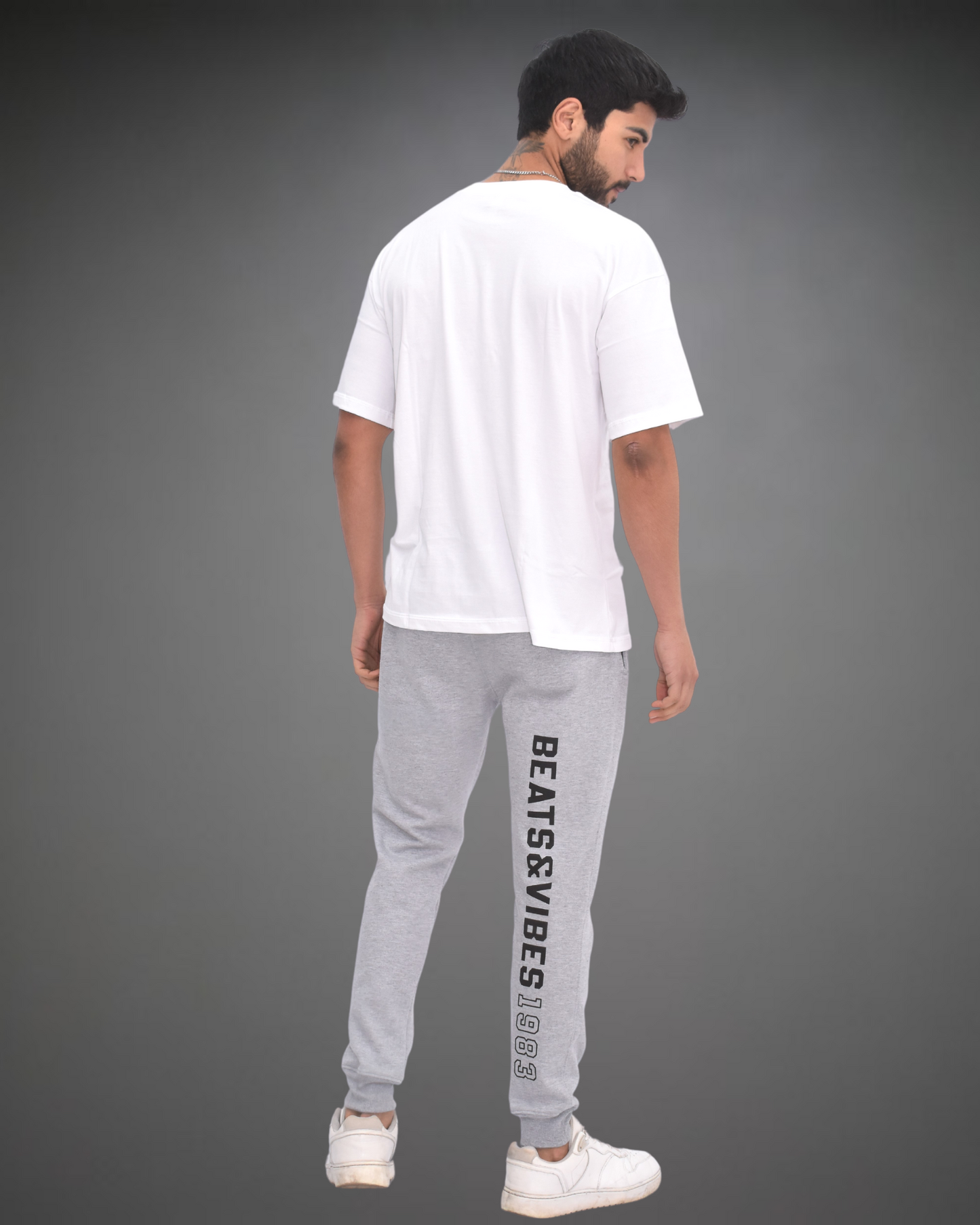 Jogger Hombre Pure Beats 1983 - Gris Jaspeado