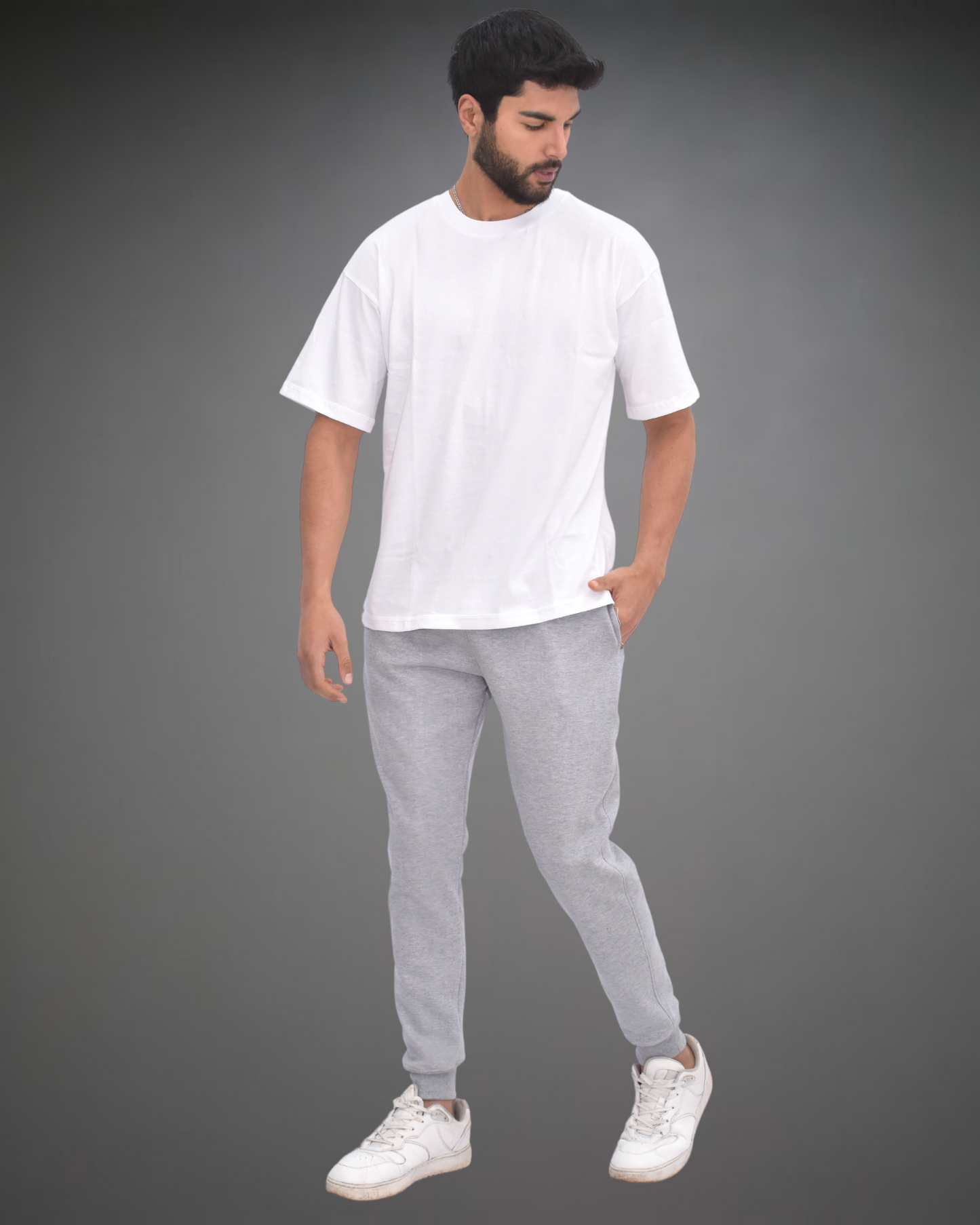 Jogger Hombre Pure Beats 1983 - Gris Jaspeado