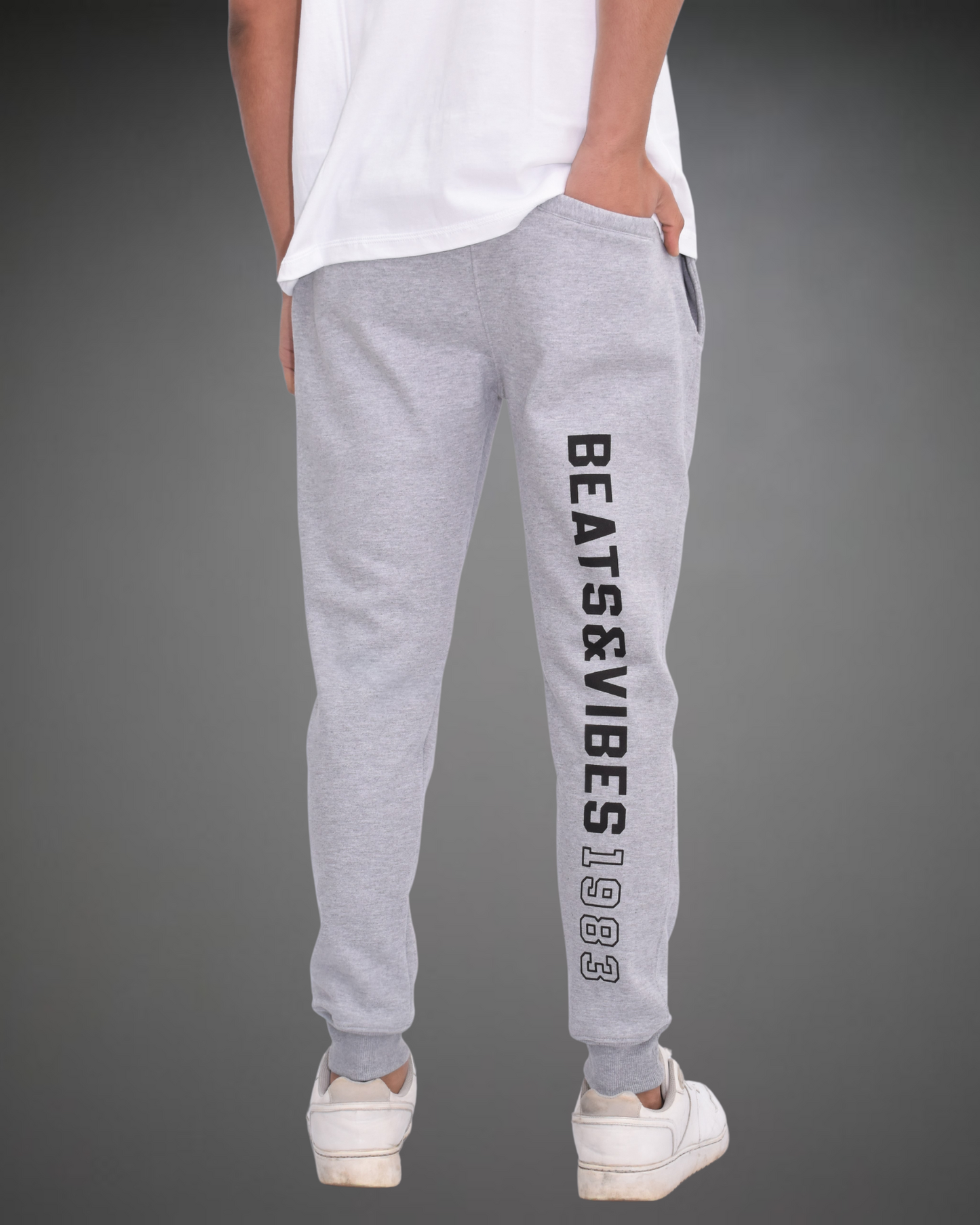 Jogger Hombre Pure Beats 1983 - Gris Jaspeado