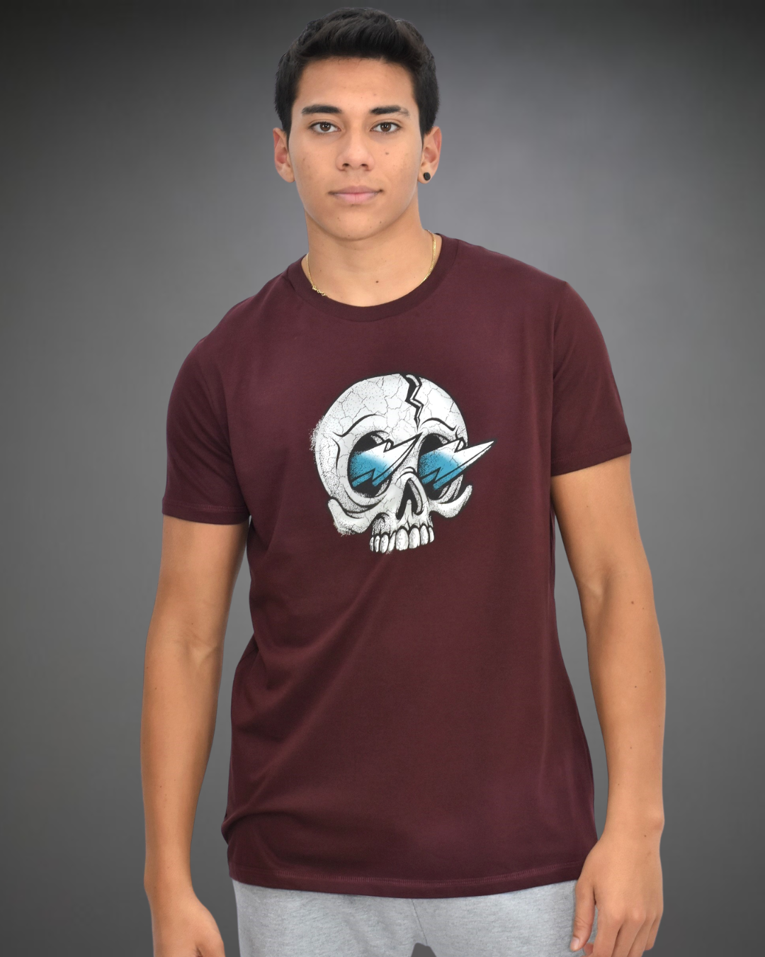 Polo Hombre Thunder Skull - Vino